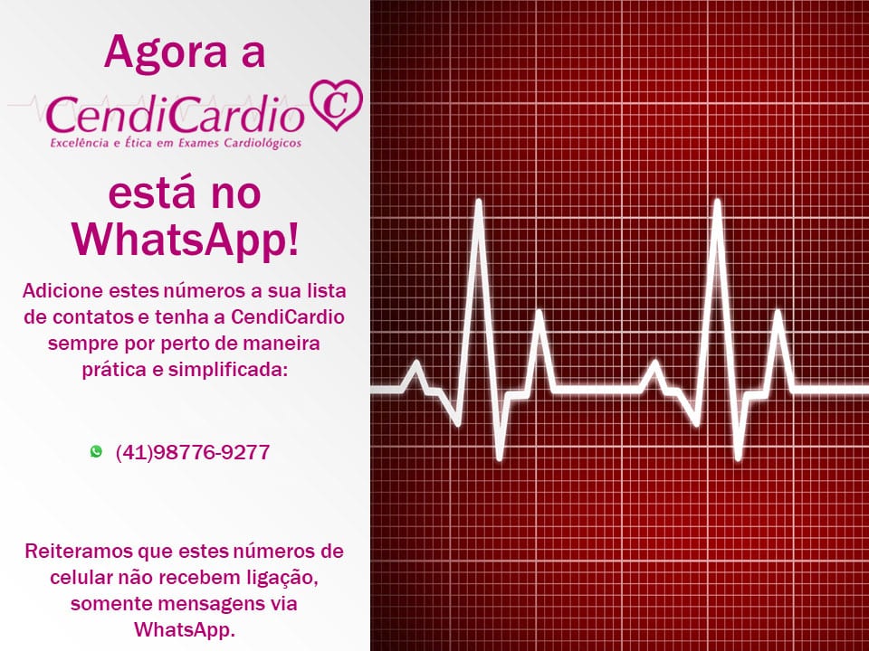 Agora a Cendicardio está no WhatsApp